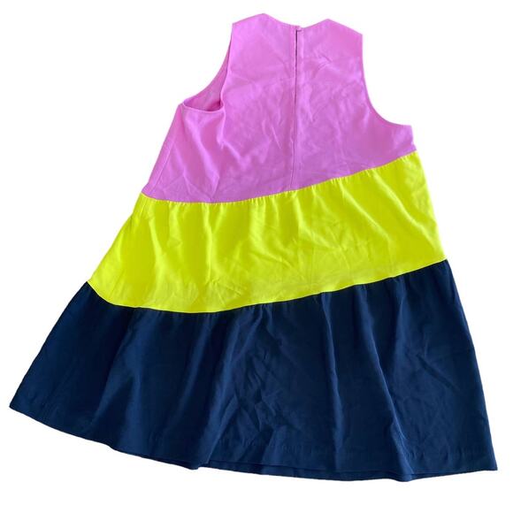 NEW! Lela Rose Colorblock Sleeveless Shift Dress Large - Picture 6 of 6